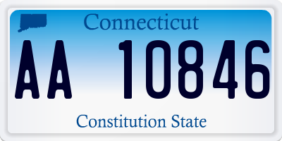 CT license plate AA10846