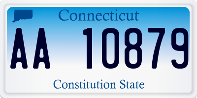 CT license plate AA10879