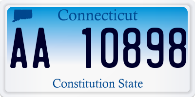 CT license plate AA10898