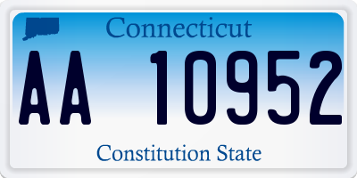 CT license plate AA10952