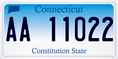 CT license plate AA11022