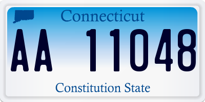 CT license plate AA11048