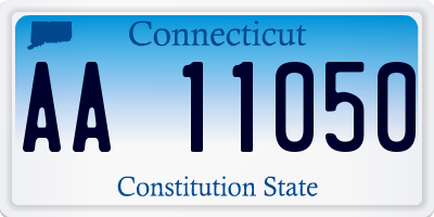 CT license plate AA11050