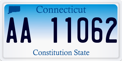 CT license plate AA11062