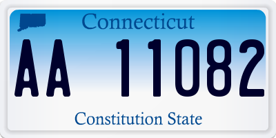 CT license plate AA11082