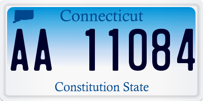 CT license plate AA11084