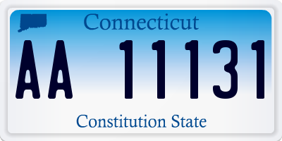 CT license plate AA11131