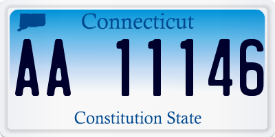 CT license plate AA11146
