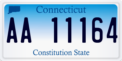 CT license plate AA11164