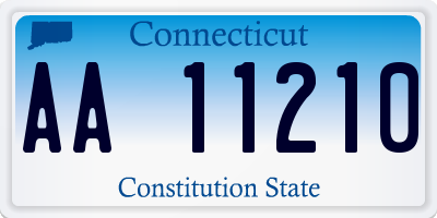 CT license plate AA11210