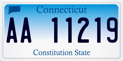 CT license plate AA11219