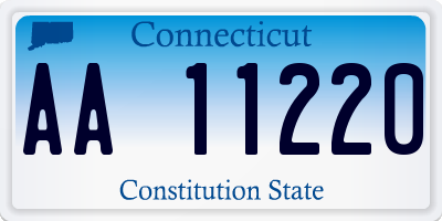 CT license plate AA11220