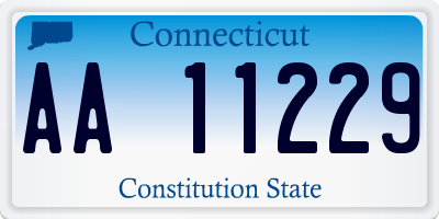 CT license plate AA11229