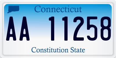 CT license plate AA11258