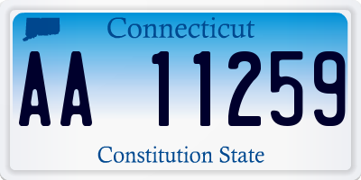 CT license plate AA11259