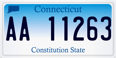 CT license plate AA11263
