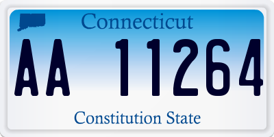 CT license plate AA11264