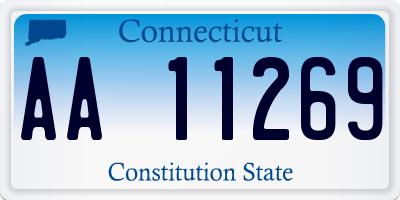 CT license plate AA11269