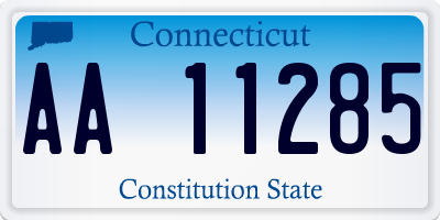 CT license plate AA11285