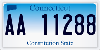 CT license plate AA11288