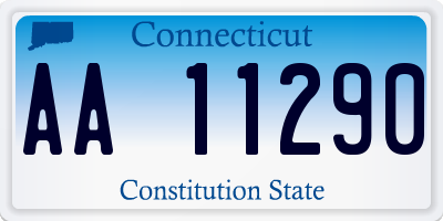 CT license plate AA11290