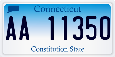 CT license plate AA11350