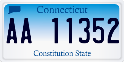 CT license plate AA11352