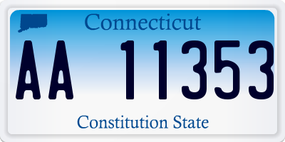 CT license plate AA11353
