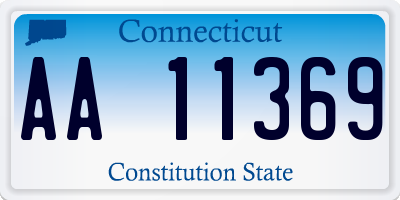CT license plate AA11369