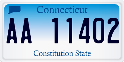 CT license plate AA11402