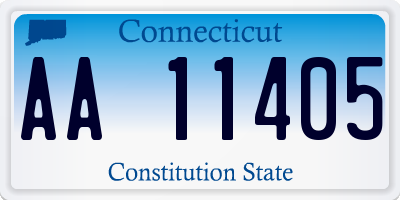 CT license plate AA11405