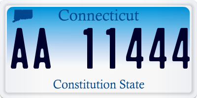 CT license plate AA11444