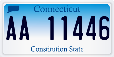 CT license plate AA11446