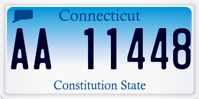 CT license plate AA11448