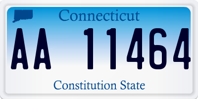 CT license plate AA11464