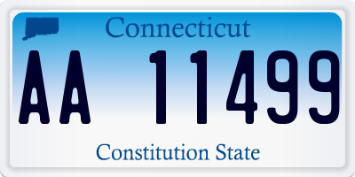 CT license plate AA11499