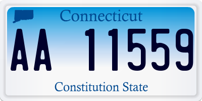 CT license plate AA11559