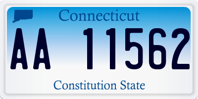 CT license plate AA11562