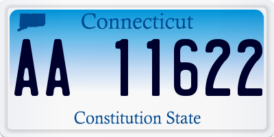 CT license plate AA11622