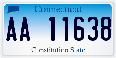 CT license plate AA11638