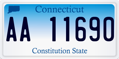 CT license plate AA11690