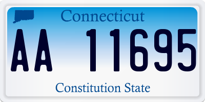 CT license plate AA11695