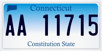 CT license plate AA11715