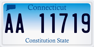 CT license plate AA11719