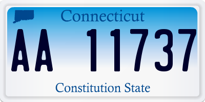 CT license plate AA11737