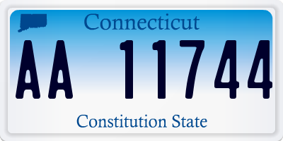 CT license plate AA11744