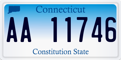 CT license plate AA11746