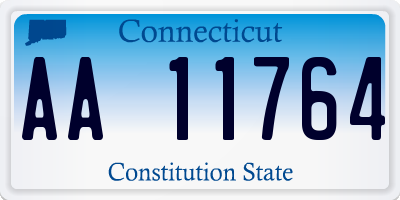 CT license plate AA11764