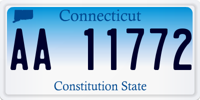 CT license plate AA11772