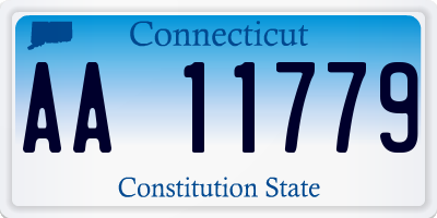 CT license plate AA11779